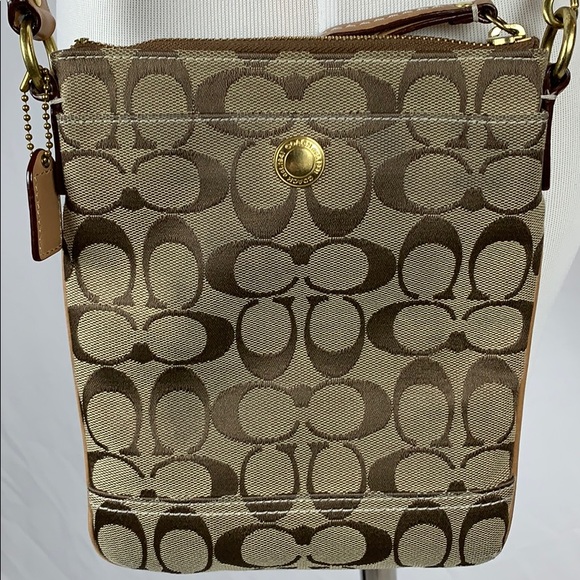 Coach Signature Canvas Small Crossbody Bag - Picture 2 of 13